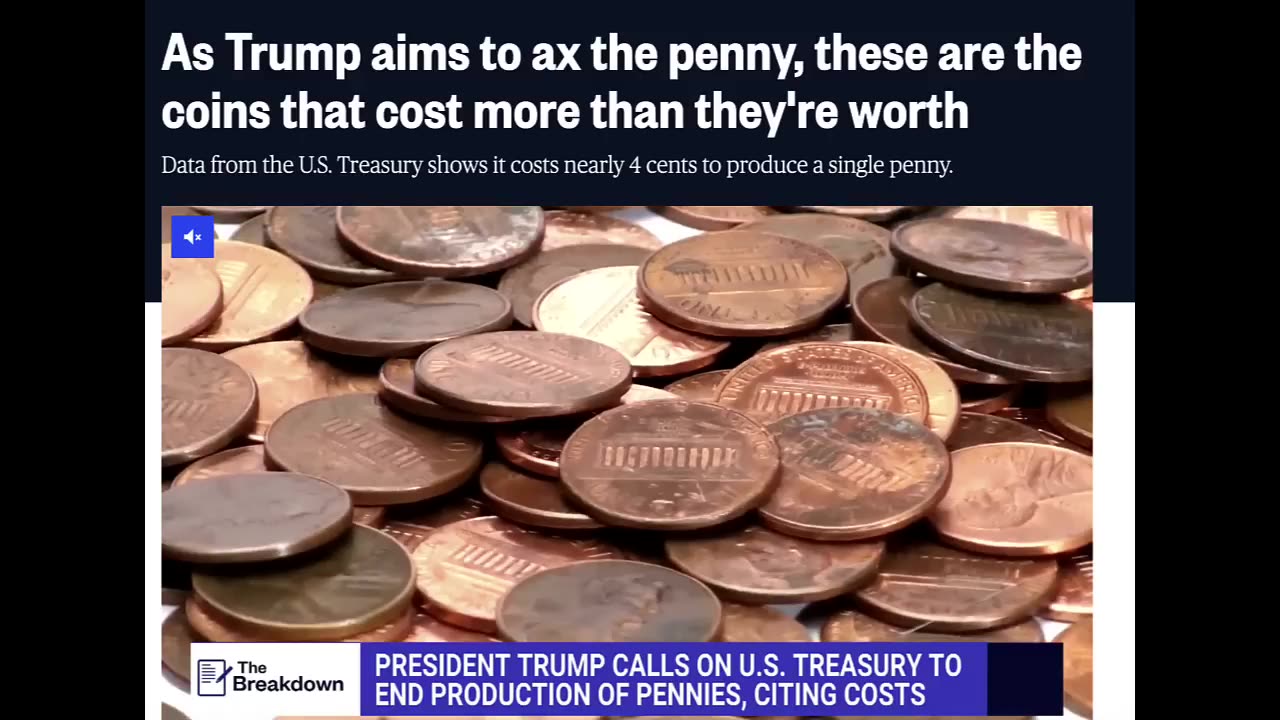 PRESIDENT PENNYWISE! TRUMP ENDS THE PENNY & NEXT WILL BE CASH AS HE BRINGS IN A CASHLESS SYSTEM!