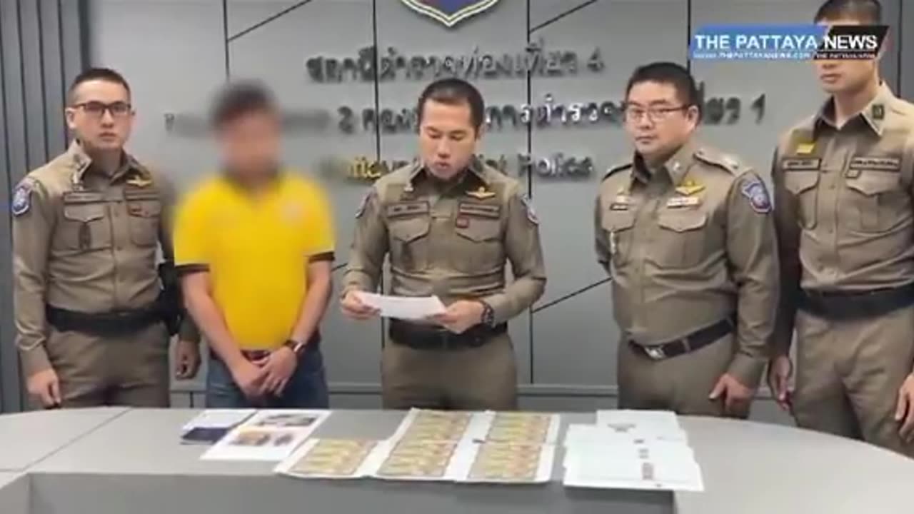 Israeli Tourist Arrested for Attempting to Exchange Counterfeit US $50 Bills in Pattaya- Thailand