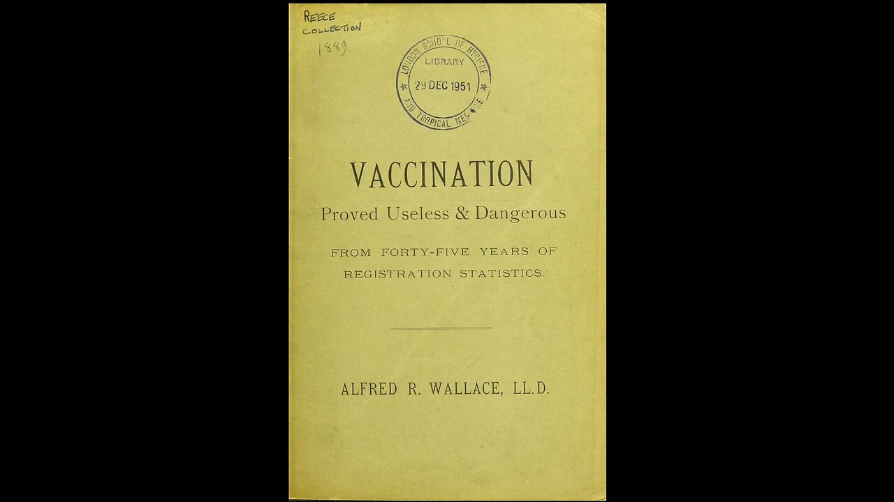 1951 Publication by Alfred Wallace on Vaccines PART1