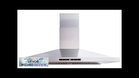 VEVOR Wall Mount Range Hood Ductless Chimney-Style Kitchen Stove Vent Stainless Steel Review