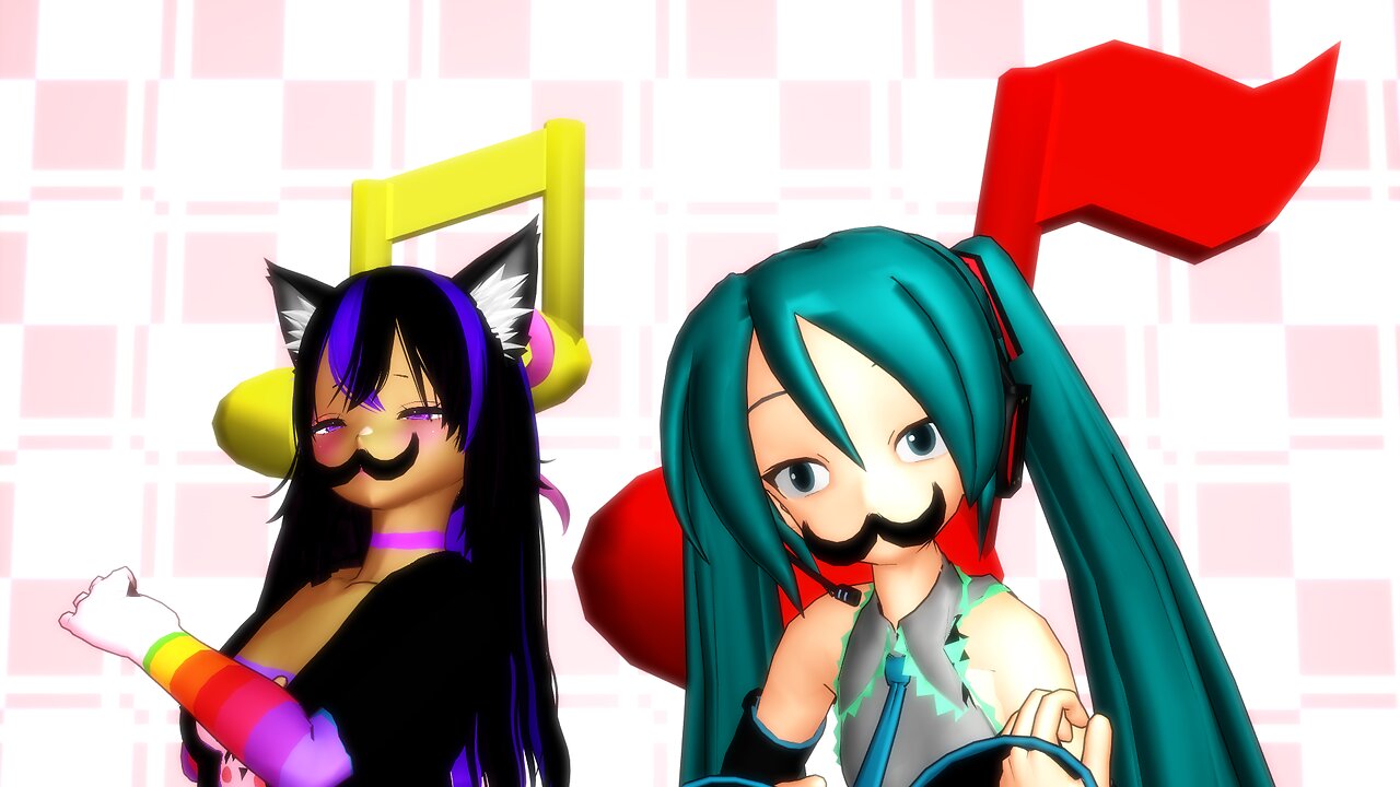 MMD Volare! [OC Moon And Vocaloid]!