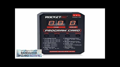 Surpass Hobby ROCKET LED Program Card for Rock Crawler Gecko Series MINI Review