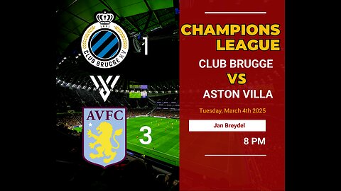 Aston Villa Dominates: 3-1 Victory Over Clumsy Club Brugge | UEFA Champions League Highlights