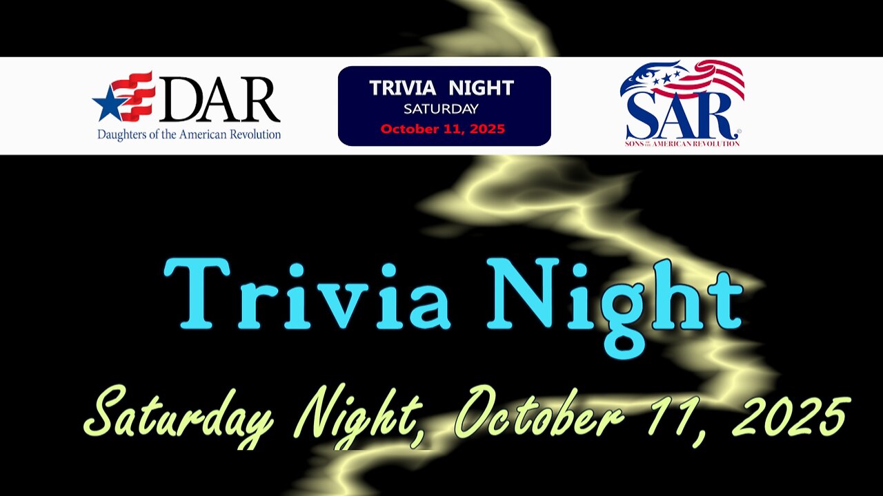 DAR-SAR Trivia Night Promo