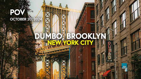 🔴 BROOKLYN, NEW YORK CITY: POV Walking Tour in Dumbo, Fulton Ferry District, NY, USA / NYC Walk