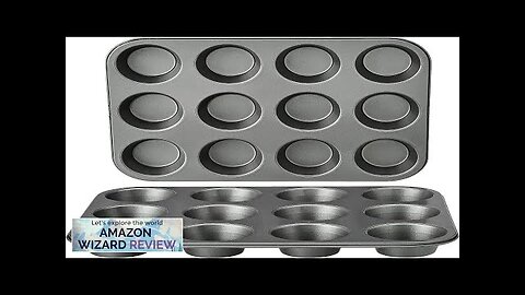 Amazon Basics Nonstick Round Muffin Baking Pan 12 Cups Set of 2 Review