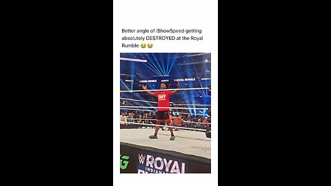 iShowSpeed getting absolutely DESTROYED at the Royal Rumble 😭😭