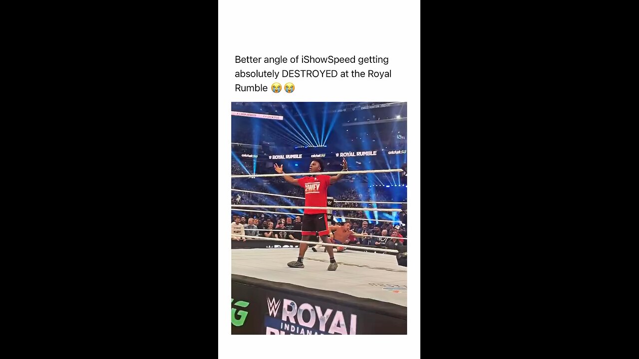 iShowSpeed getting absolutely DESTROYED at the Royal Rumble 😭😭
