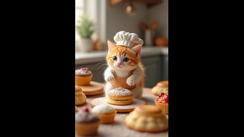 Title: 🥞 The Cutest Little Pastry Chef 🐾