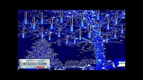 Kwaiffeo Christmas Lights Meteor Shower Lights 12 inch 8 Tube Rain Falling Review