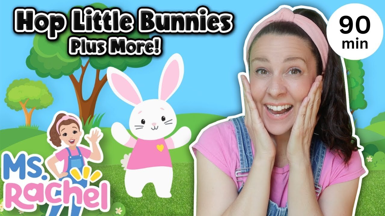 Hop Little Bunnies Hop Hop Hop + More Ms Rachel Nursery Rhymes & Kids Songs