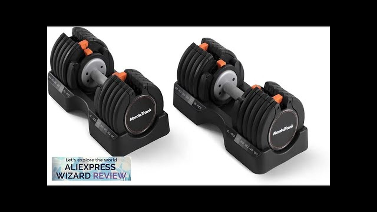 NordicTrack Select-a-Weight Adjustable Dumbbells weights dumbbell set fitness home gym Review