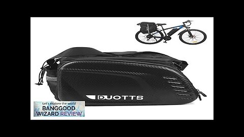 DUOTTS Electric Bike Bag Large Capacity Multi-function Electric Bike Rear Rack Bag Review