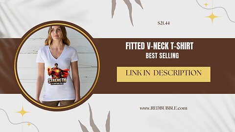 Fitted V-Neck T-Shirt – Only $21.44! Click the Link in Description to Shop Now!