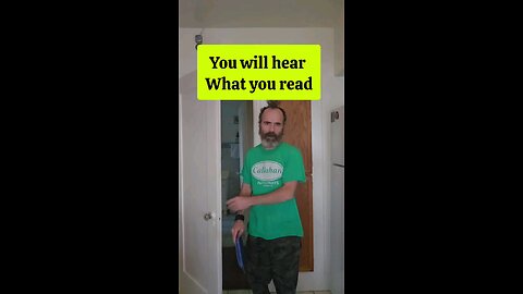 You will only hear the word you are reading. Blow your mind!