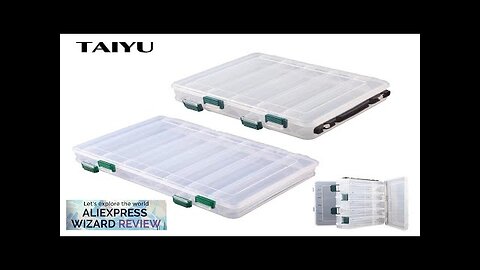 10/14 Compartment Double Sided Large Fishing Tackle Box for Storage Big Baits Review