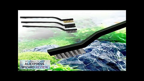 3pcs/pack Steel Wire Brush Aquarium Algae Cleaning Brush Nylon Brush Aquarium Cleaner Review