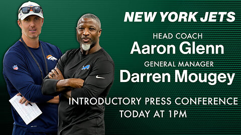 Aaron Glenn & Darren Mougey Jets Introductory Press Conference Live