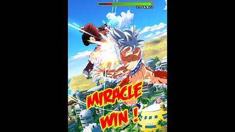 Dragon Ball Legends - Miracle Hercule Win ( 2 Hercules + Videl vs 2 Vegitos + Goku UI ) Nail-Biter