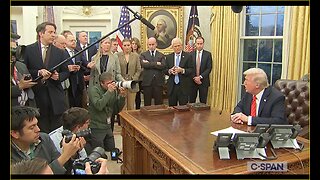 President Trump Oval Office Remarks on Gaza Hostages and Steel Tariffs