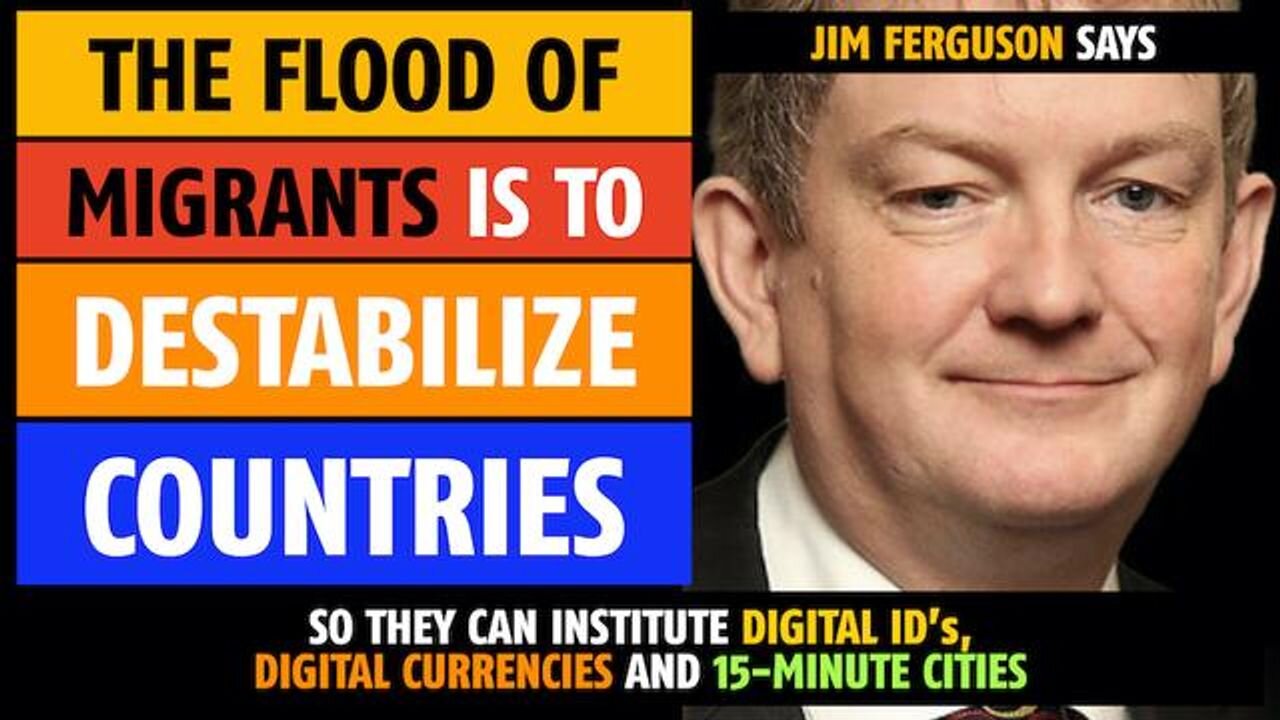 The flood of migrants is to destabilize countries so they can institute digital ID's, Jim Ferguson