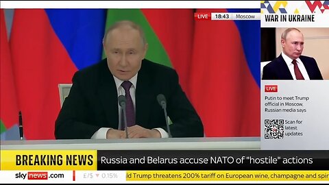Putin Says He Agrees To Trump's Ceasefire Proposal