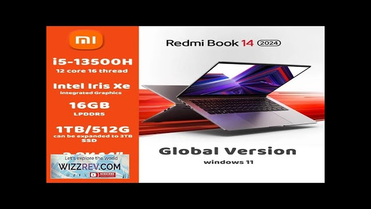 New Xiaomi Redmi Book Laptop 14 2024 Intel Core i5-13500H 14inch 2.8K Review