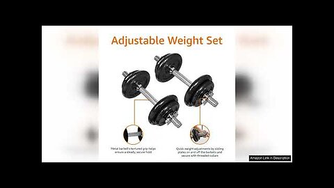 Amazon Basics Adjustable Barbell Lifting Dumbbells Weight Set with Case, 17.2 kg, Review