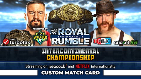 Royal Rumble 2025: Bron Breakker vs. Sheamus - Custom Match Card