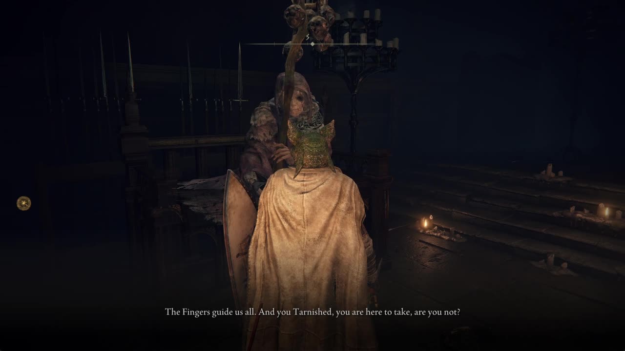 Elden Ring PC | Finger Reader Enia full dialogue first encounter, Roundtable Hold