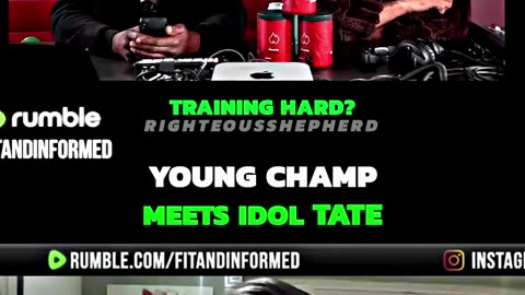 YOUNG CHAMP Meets Coach's Ex-Fighter TATE