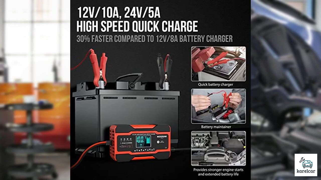 NEXPEAK NC201 10-Amp Battery Charger