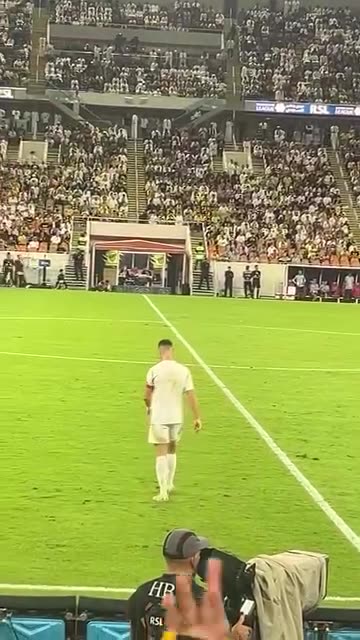 Cristiano Ronaldo after match