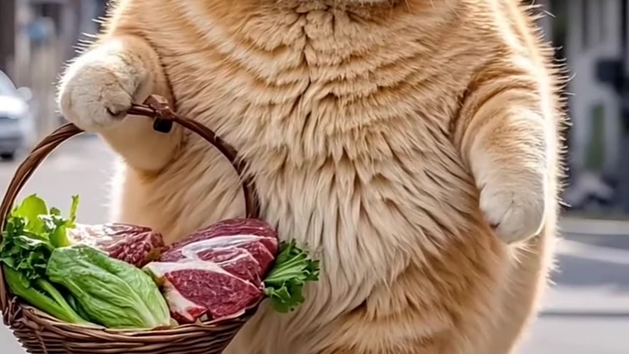 Cat cooking food 🥰🥰🥰