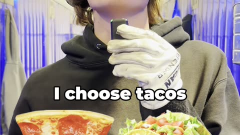 Which one are YOU choosing?! 👀🍕🌮