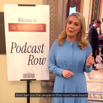 WE ARE THE NEWS NOW - Welcome to The White House Podcast Row—where the viewership crushes CNN and the legacy media. @PressSec