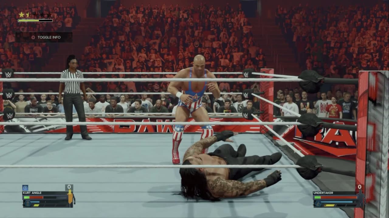 wwe 2k24 universe mode Raw Kurt Angle VS Undertaker S 1 E 2