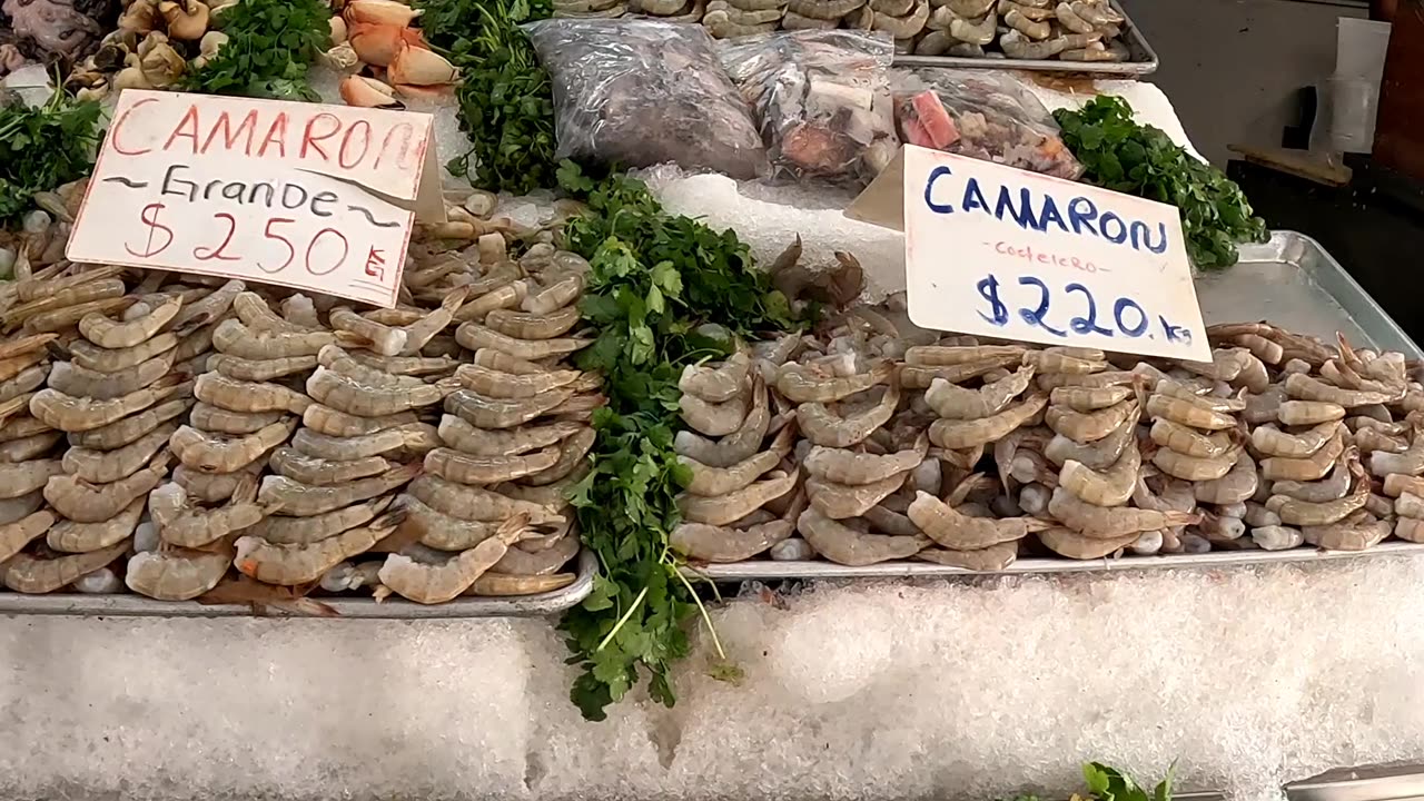 Seafood Market in Ensenada Mexico