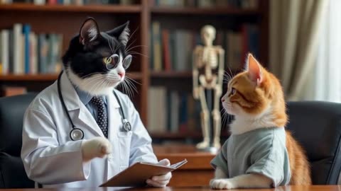 😻Cute Cats at the Doctor's Office🩺 - Funny Cats Doing Human Things