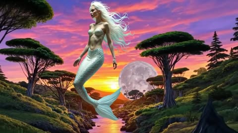 Flying Mermaids Music Video: QuickSavant.com: Captivating holographic and alien women