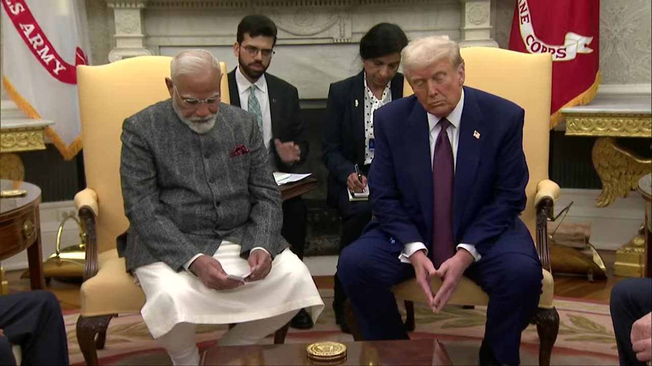 Trump hosts a press conference with the prime minister of India! - 2/13/2025