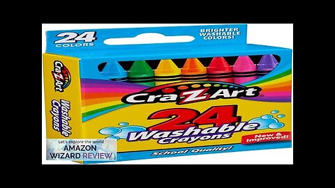 Cra-Z-Art Washable Crayons 24 Count Crayons for Kids Back To School Supply Review