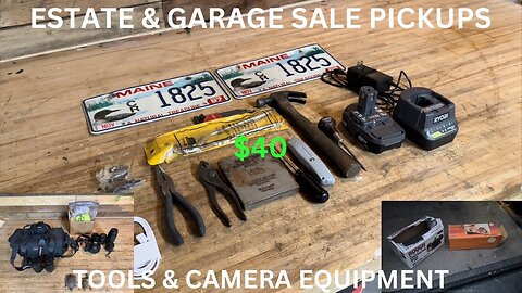 Estate Sale / Garage Sale Tool Haul | Episode 9 |October 12th 2024