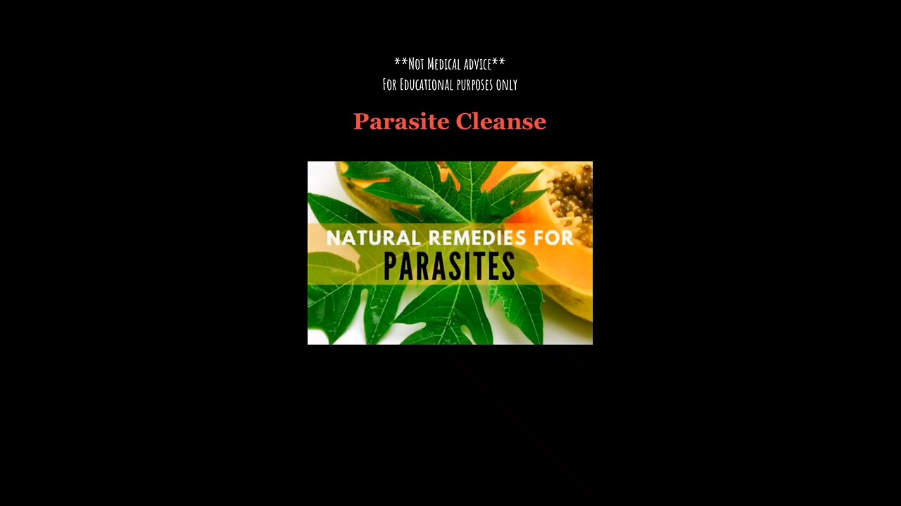 Ancient Natural Parasite Cleanse. Save this!!!