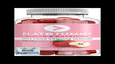 Flat Tummy Tea Apple Cider Vinegar Gummies 60 Count – Boost Energy Review