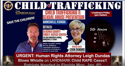 Live on QNP - Cross-Stream- Attorney Leigh Dundas Blows Whistle on Child-Rape Case in FL, USA