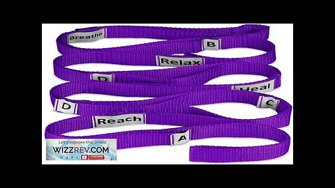 Stretching StrapNon-Elastic Yoga Straps Stretch Band with Letters & Remarks10 Loops Review