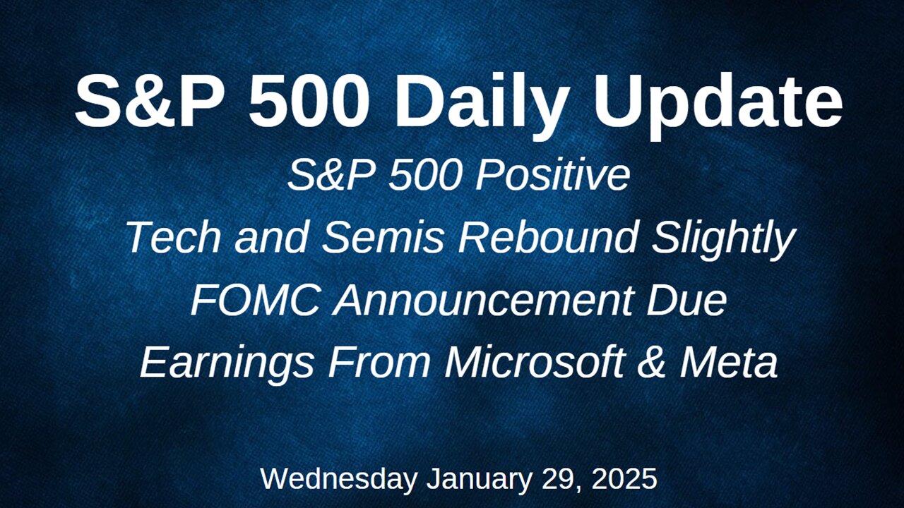 S&P 500 Daily Market Update Wednesday January 29, 2025