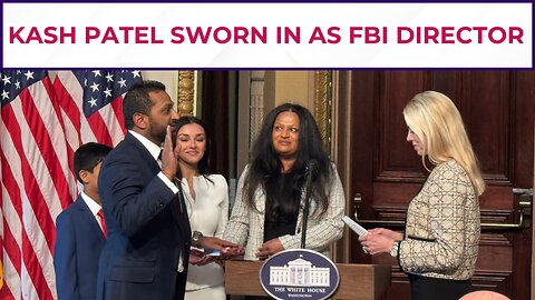 Kash Patel Sworn In as FBI Director Ceremony at EEOB Washington, D C