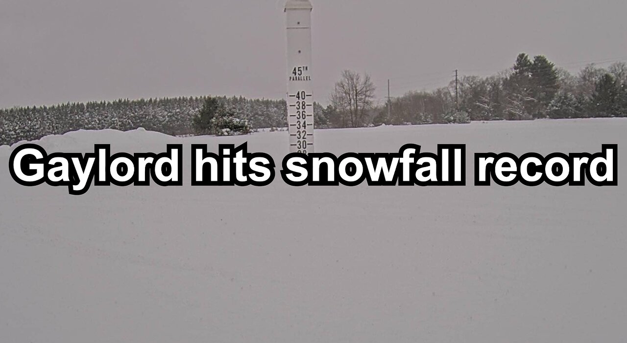 Gaylord hits snowfall record